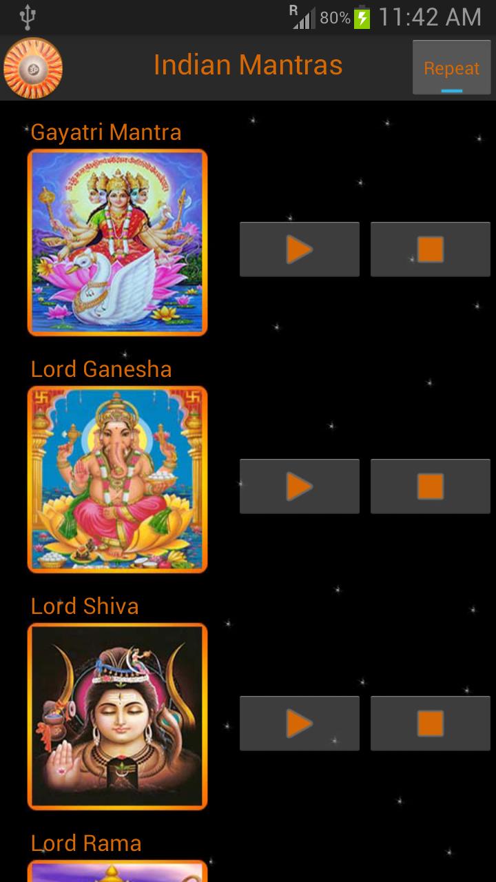 Mantras of Indian Gods