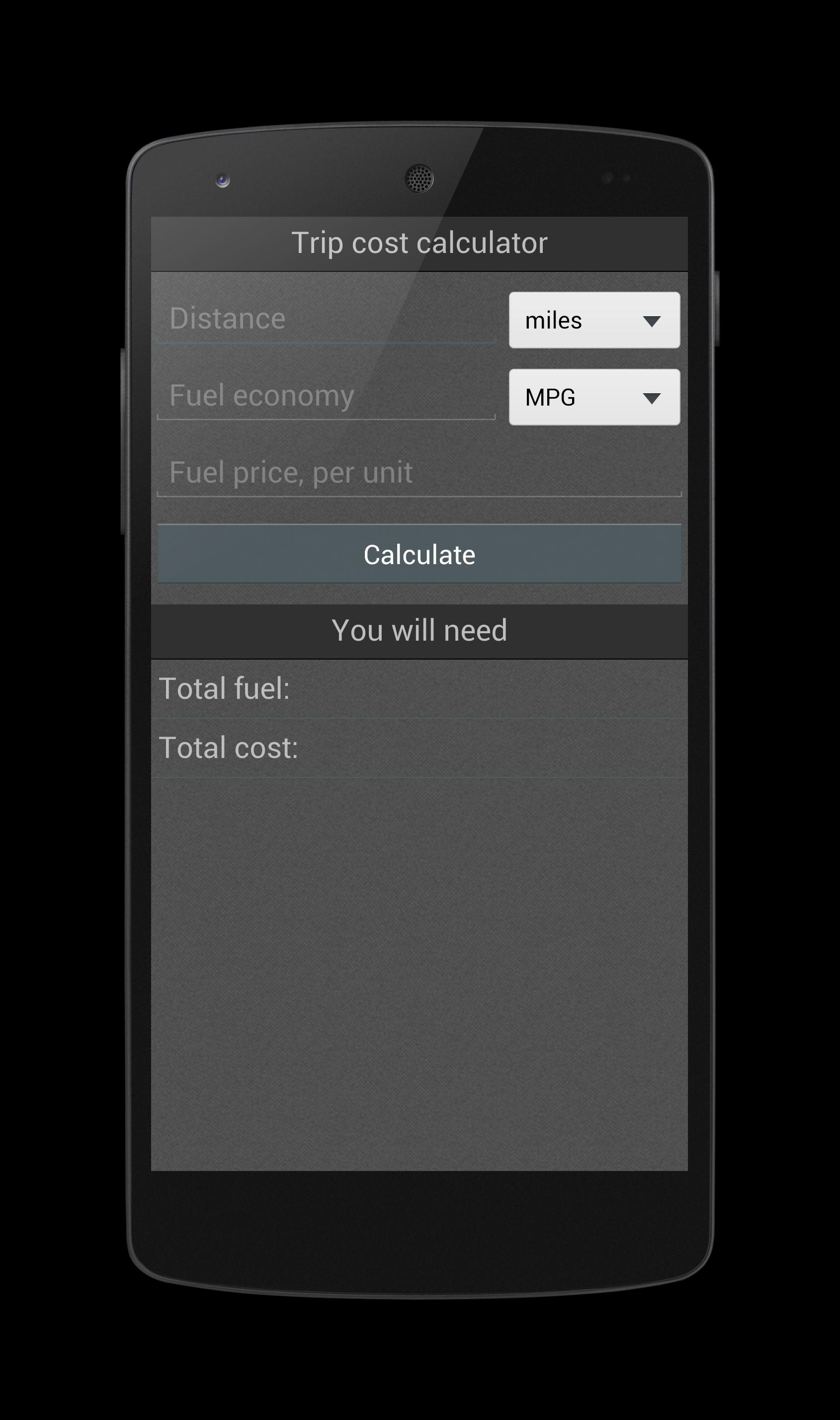 Fuel Calculator