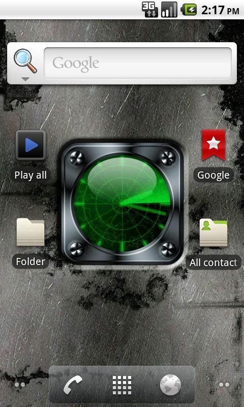 Radar Clock free livewallpaper