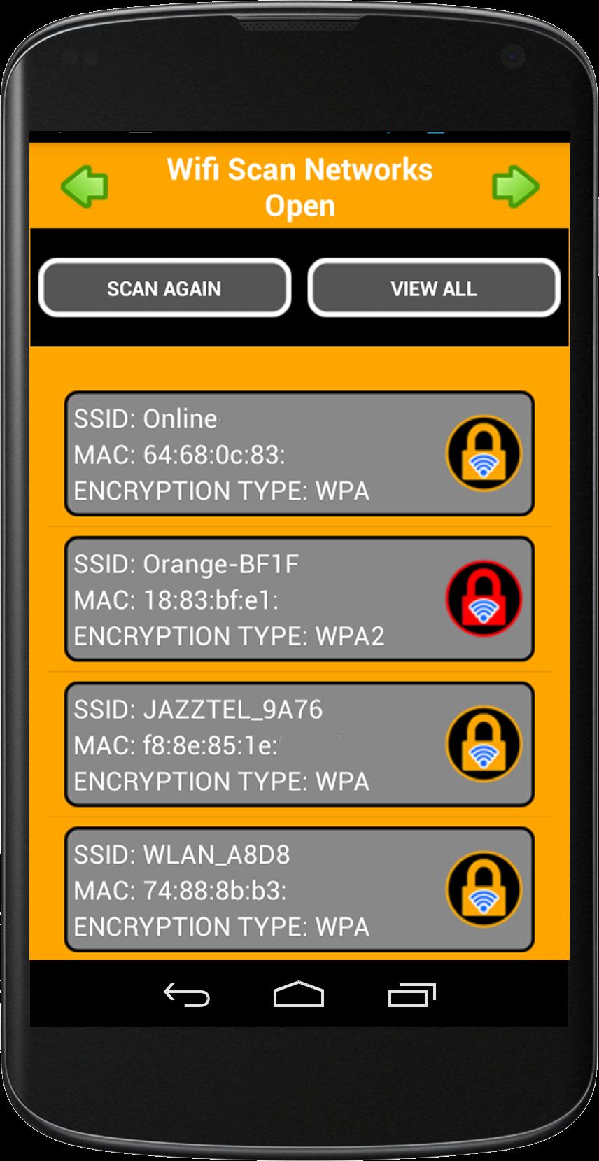 WIFI SCAN OPEN NETWORKS