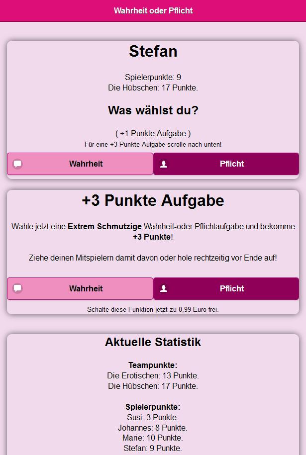 Erotik Wahrheit oder Pflicht