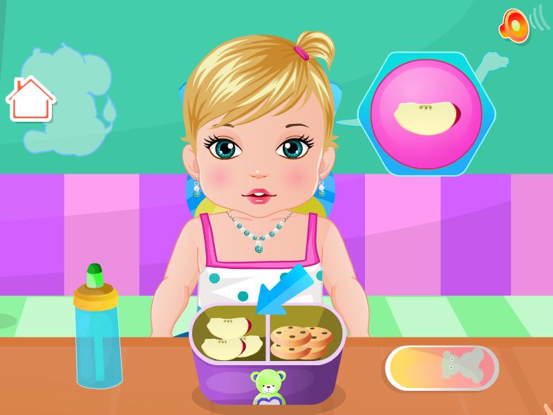 Kindergarten baby care games