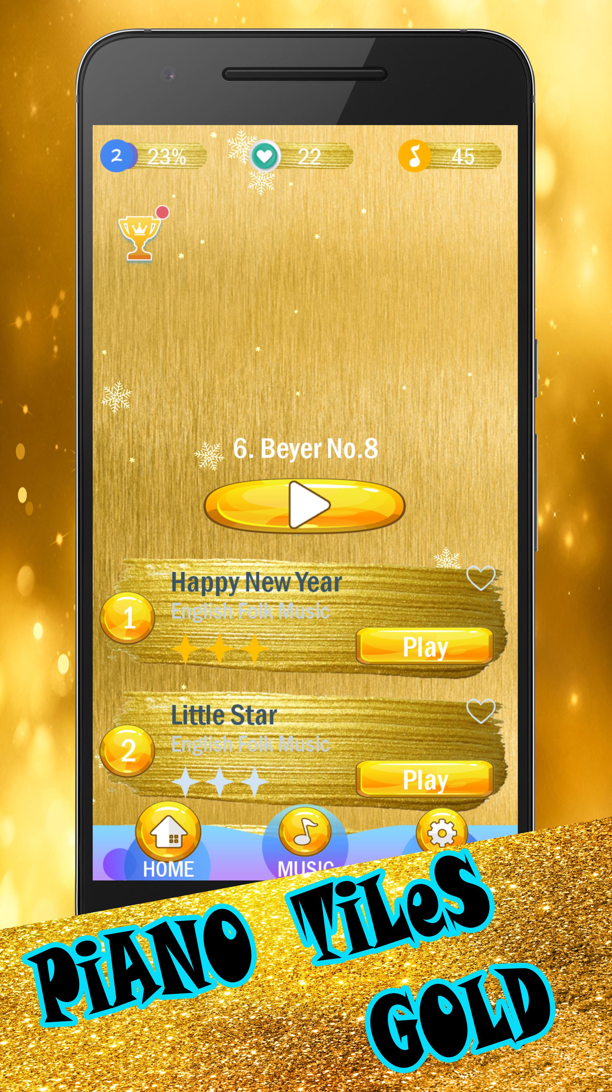 Piano Gold Tiles