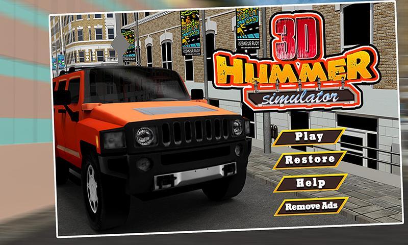 SUV Hummer Simulator 3D