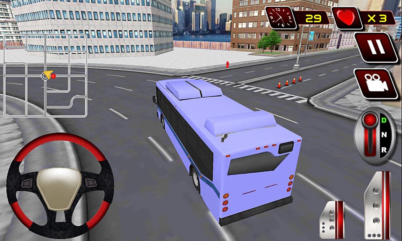 Real City Modern Bus Driver