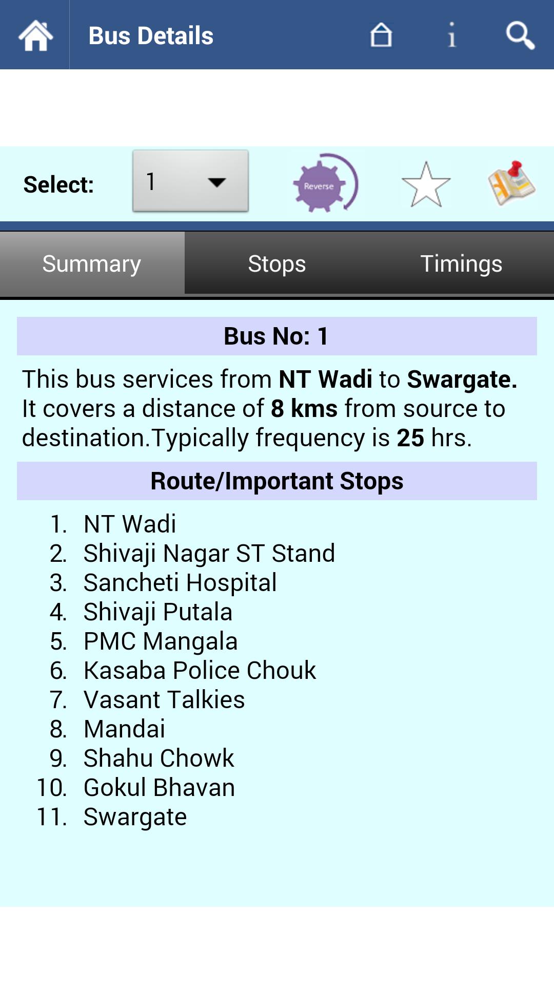 Pune Bus Info