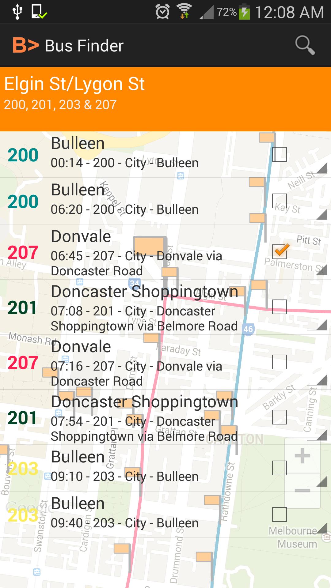 Melbourne Bus Finder