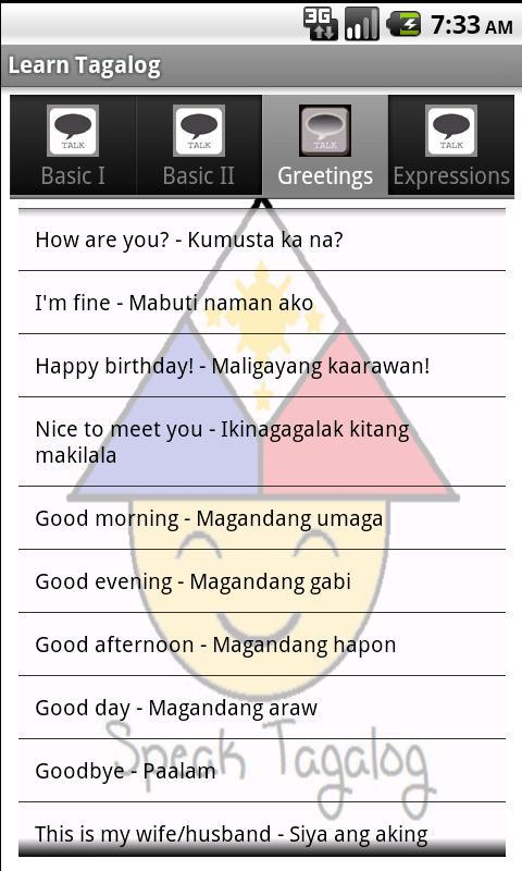 Learn Tagalog