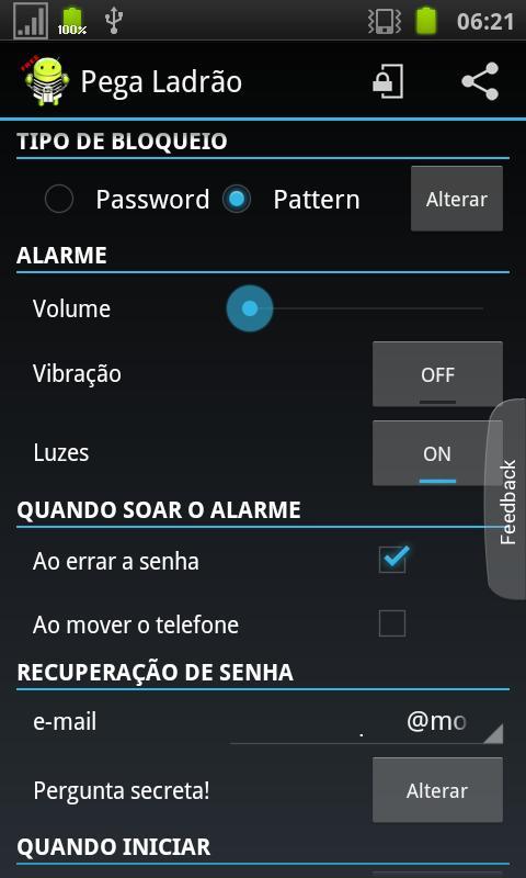 Alarm Anti Theft Screen Lock