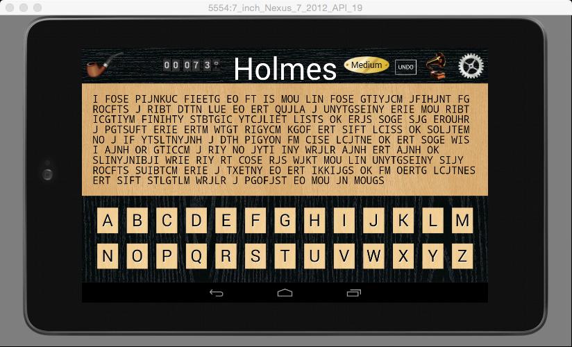 Holmes Cryptic Cipher Puzzle