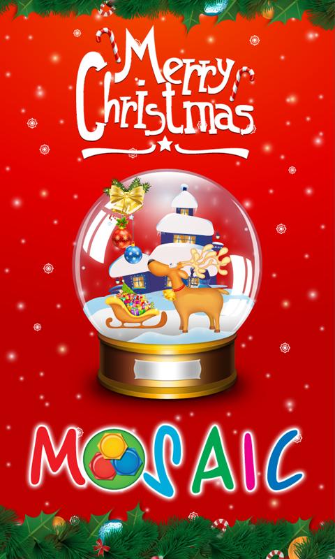 Animated puzzles snow globe