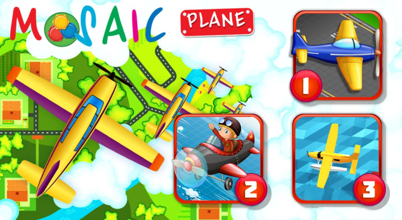 Animated puzzles plane