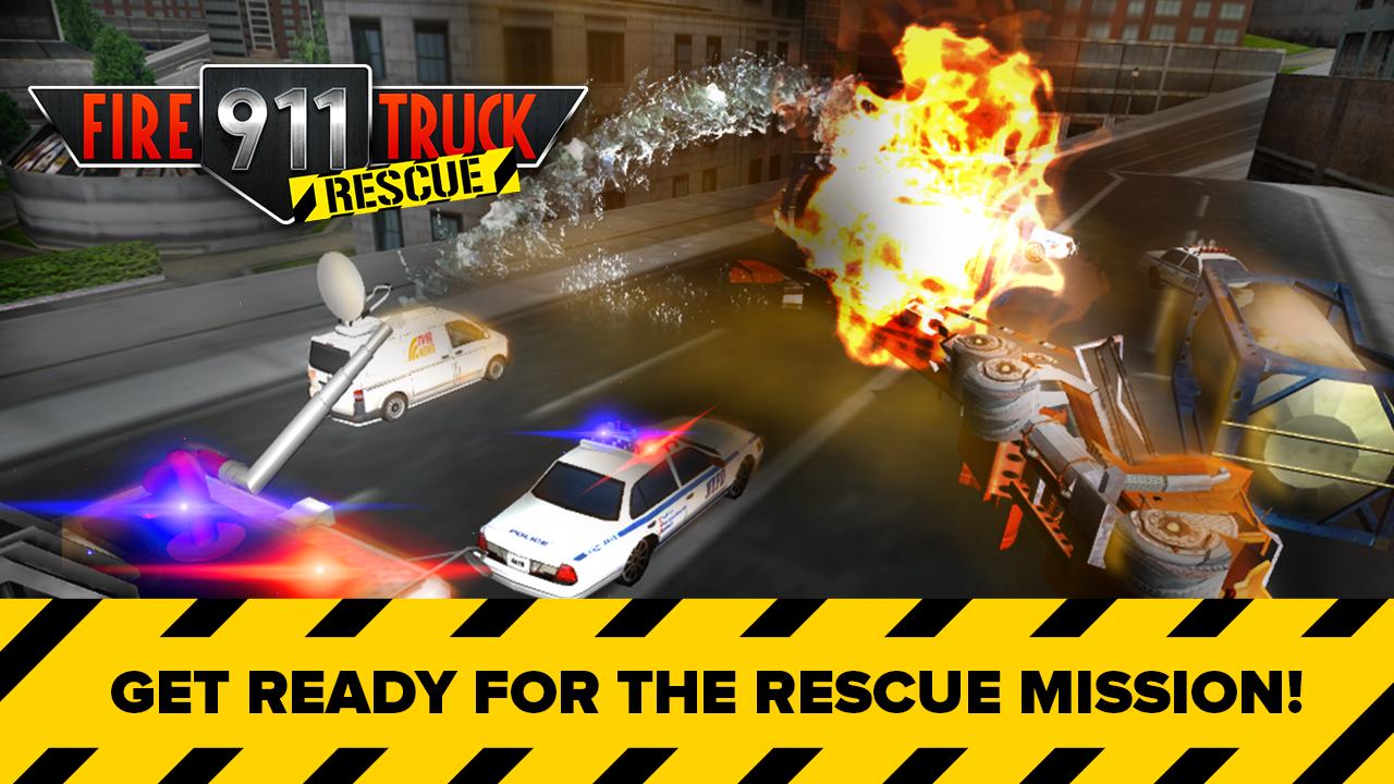 911 Fire Truck Rescue 3D