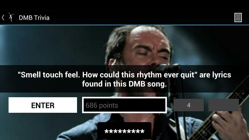 DMB Setlist & Trivia