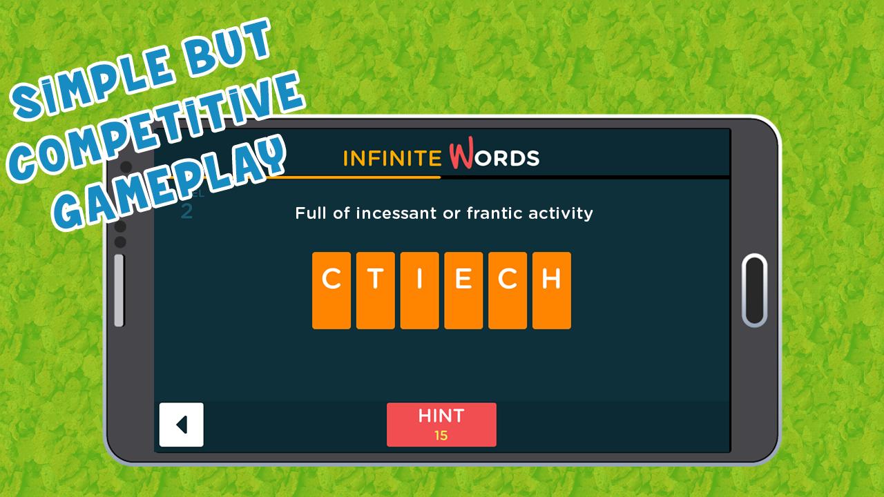 Infinite Words Free Brain Game