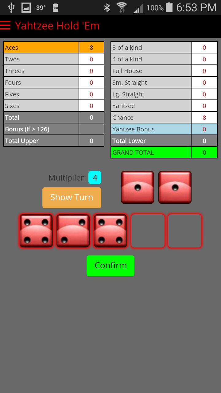 Yahtzee Hold 'Em - Free