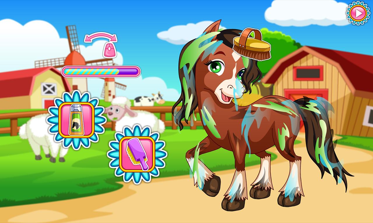 Horse makeover hair salon