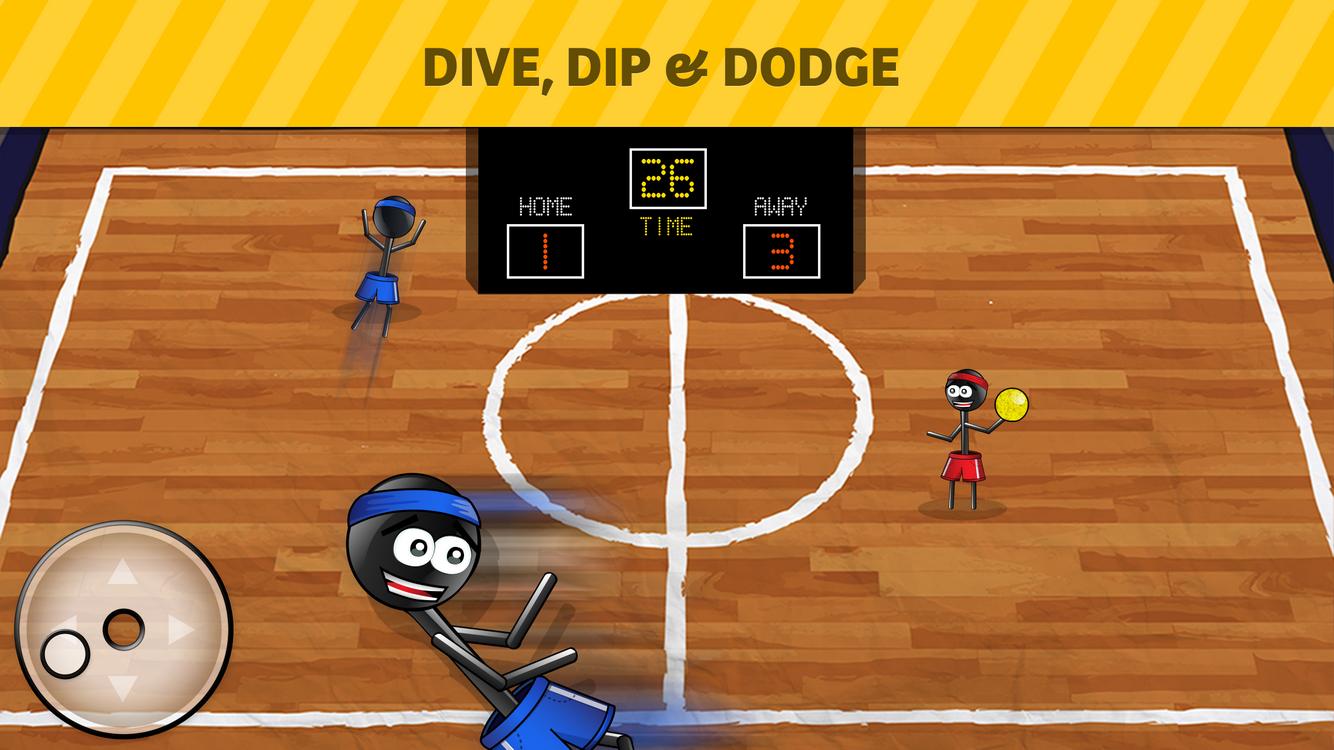 Stickman 1-on-1 Dodgeball