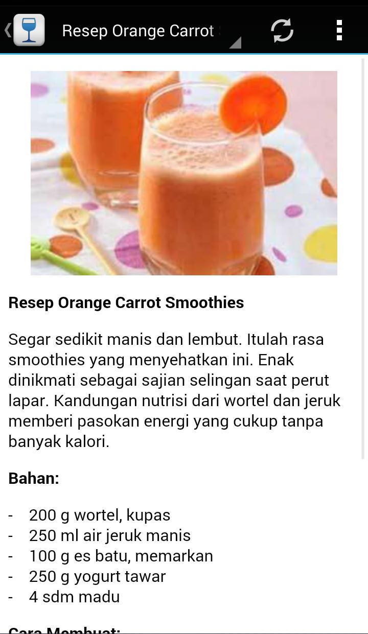 RESEP MINUMAN LENGKAP