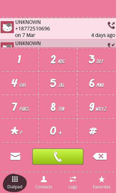 Pink Dialer Contact app free