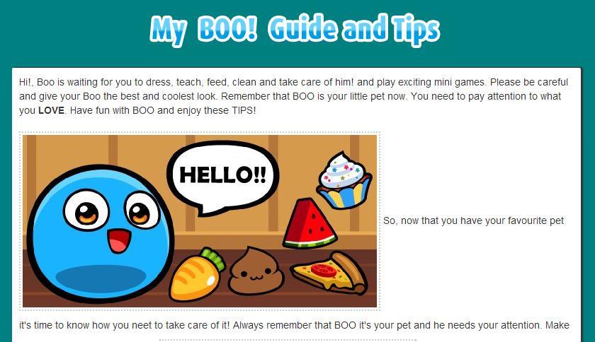 My Boo Guide and Tips