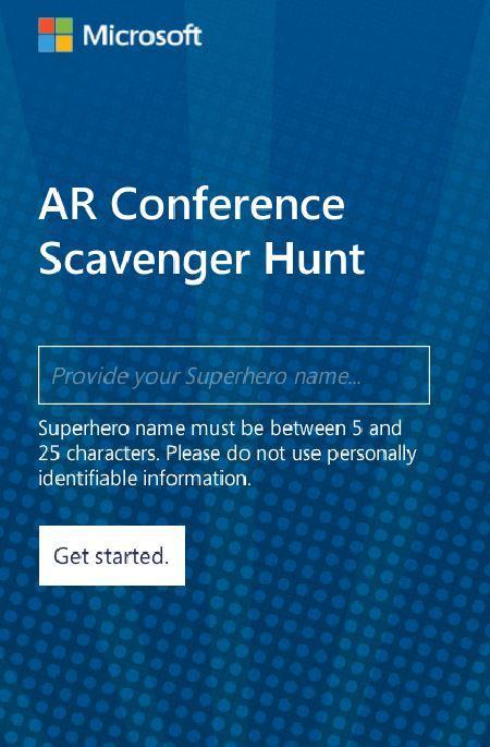 AR Conference Scavenger Hunt