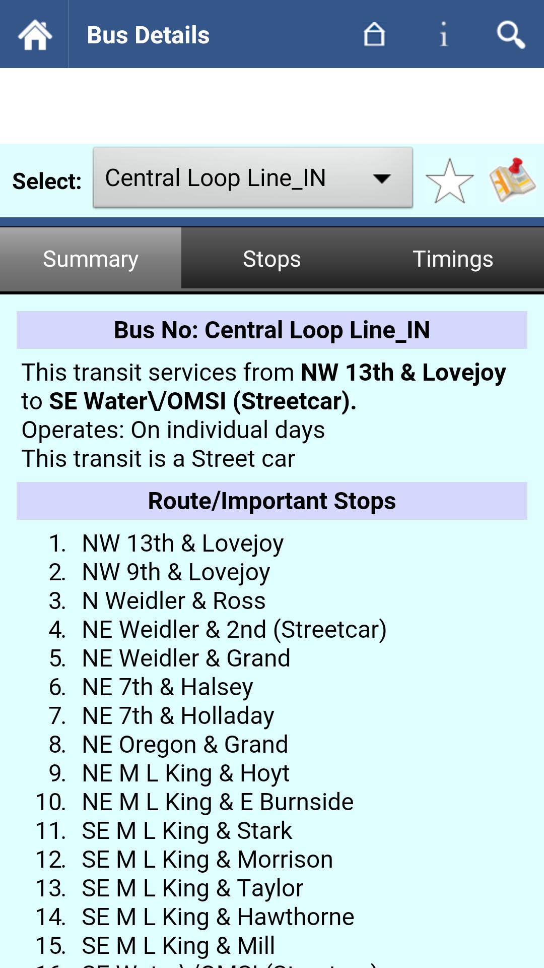 Portland Transit Info