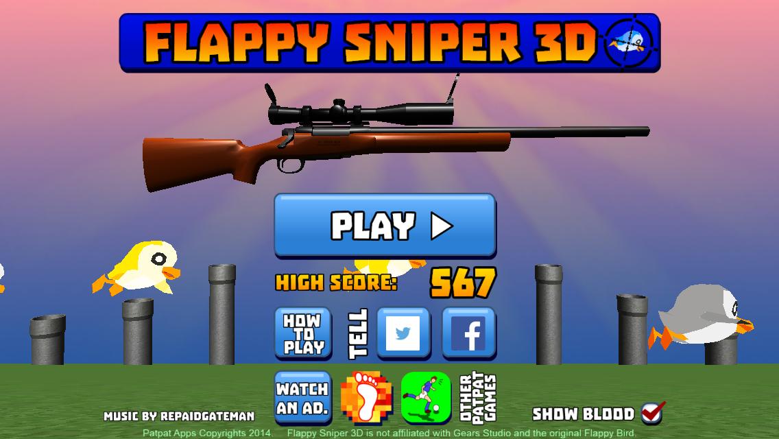 Flappy Sniper 3D