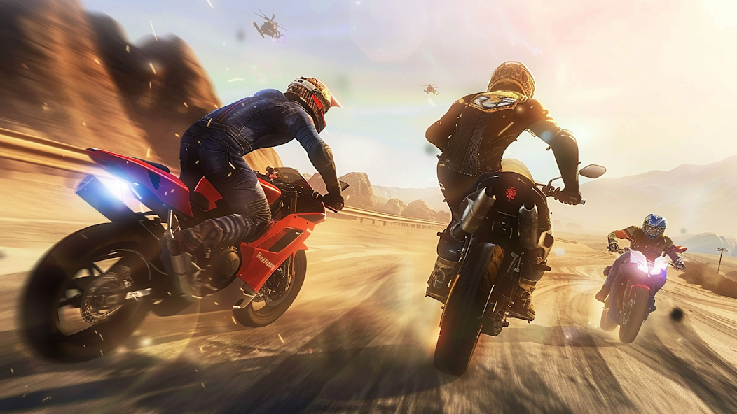 Highway Bike Attack Race Game