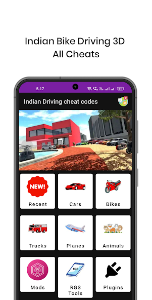 Indian Bike driving cheat code