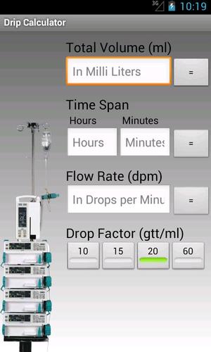 Drip Rate Calculator