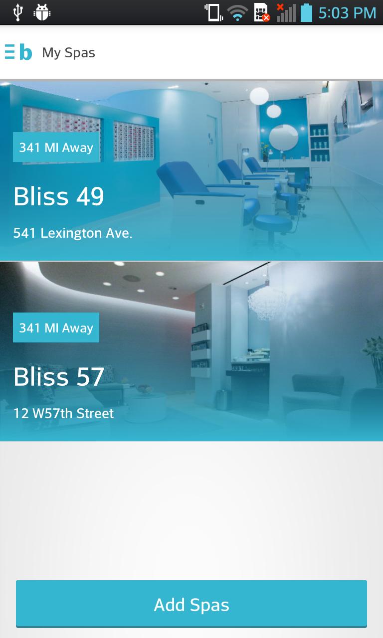 Bliss Spa Booking