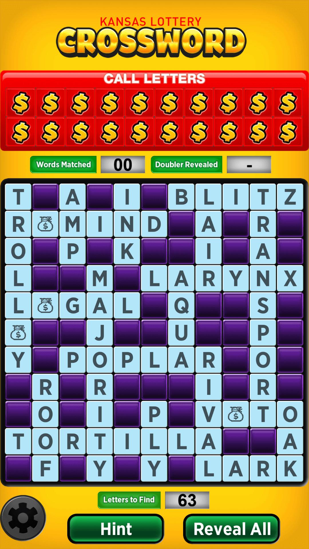 Crossword by Kansas Lottery