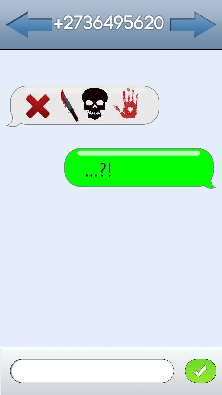 Fake SMS Horror Joke