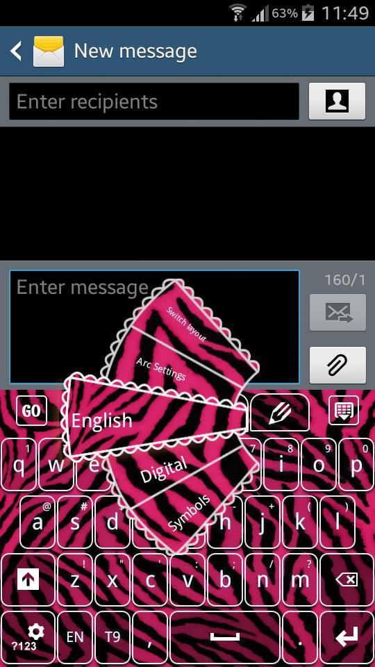 Pink Zebra Keyboard