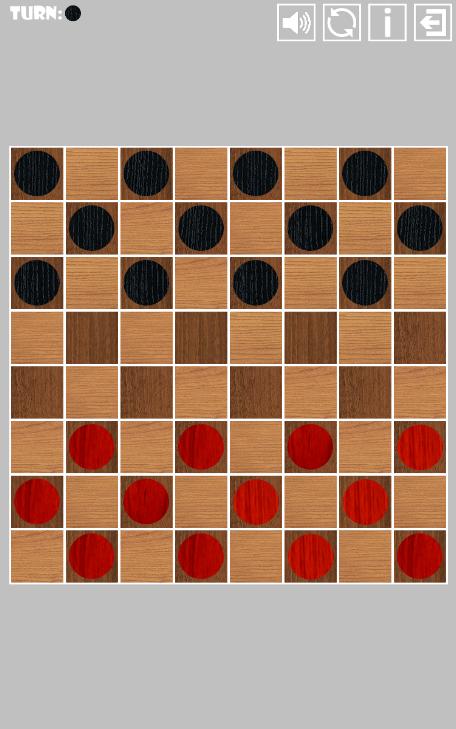 Two Player Checkers (Draughts)