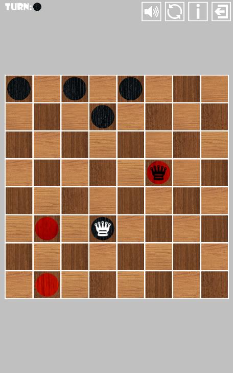 Two Player Checkers (Draughts)