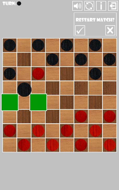 Two Player Checkers (Draughts)