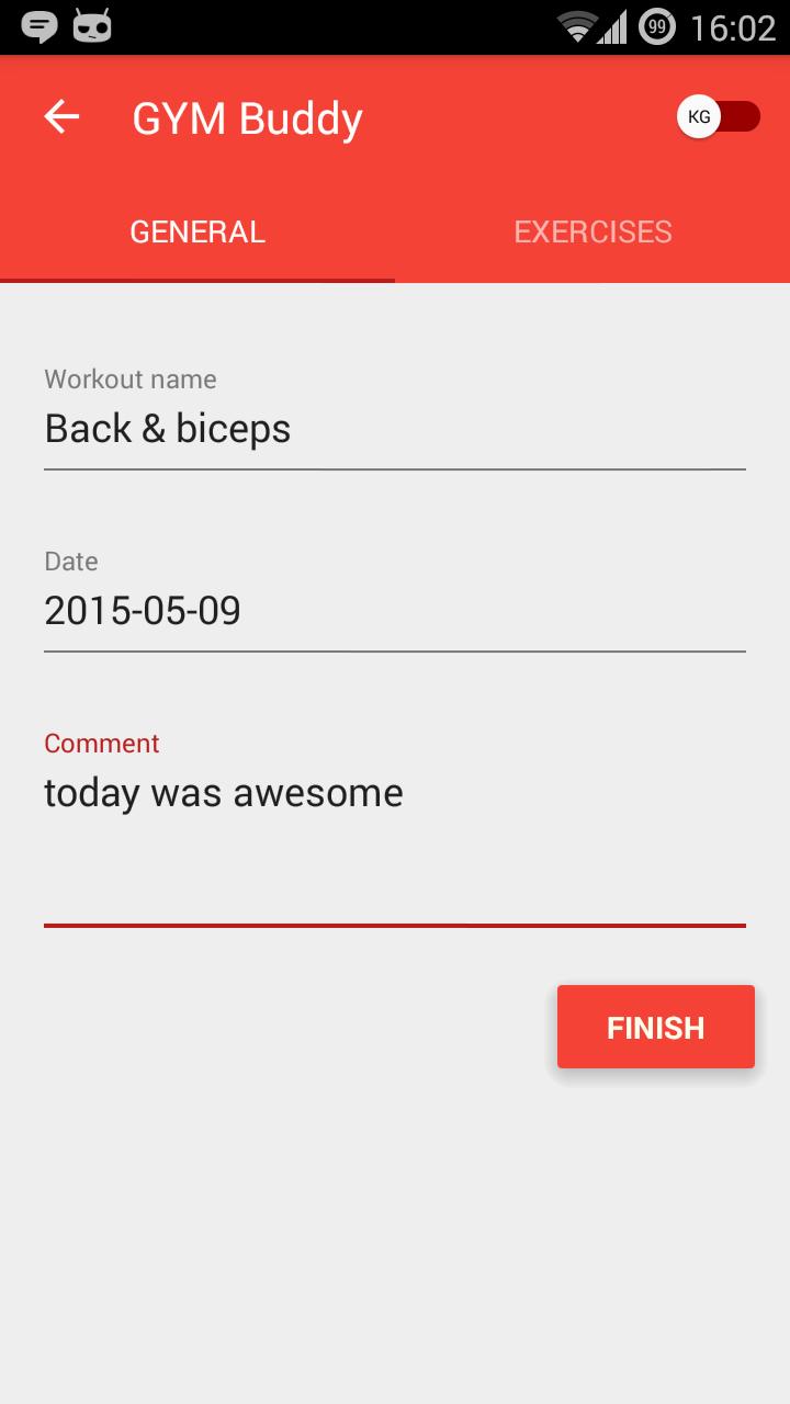 GYM Buddy - workouts tracker