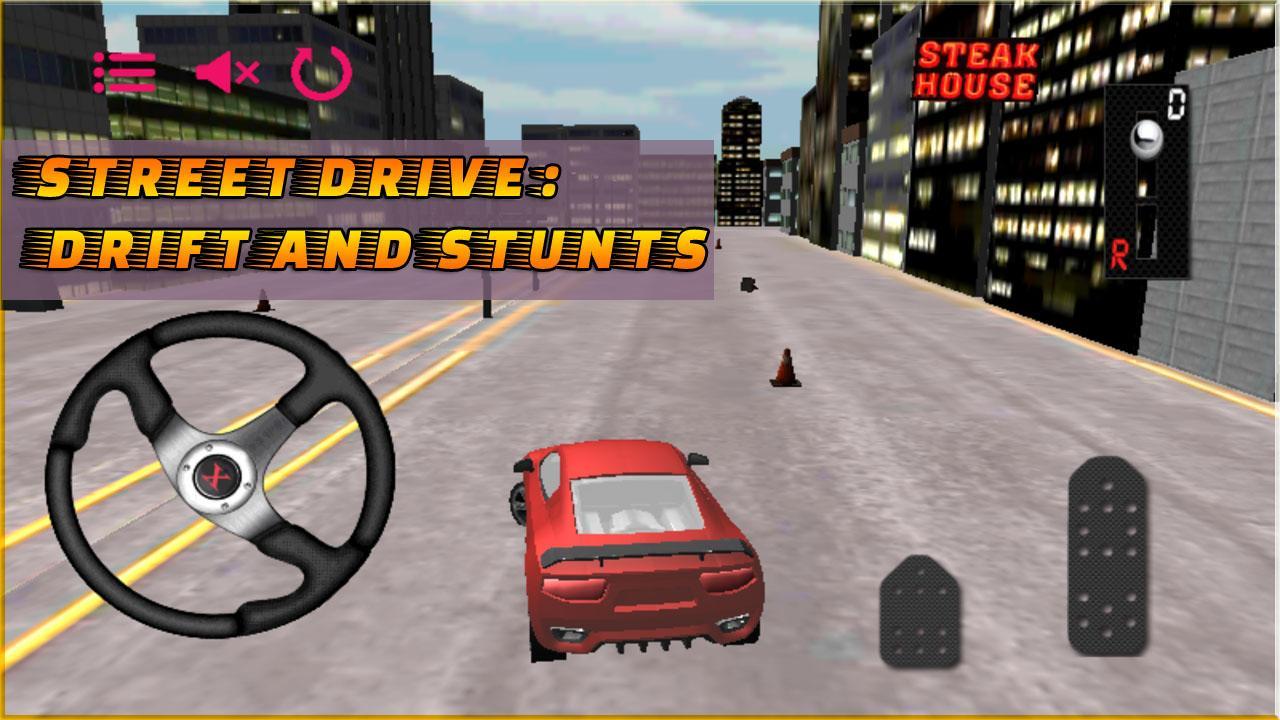 street drive: drift and stunts