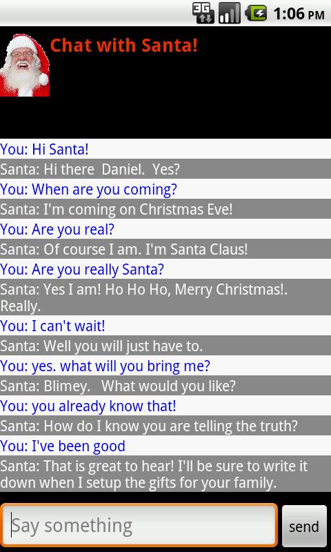 Chat with Santa Claus!