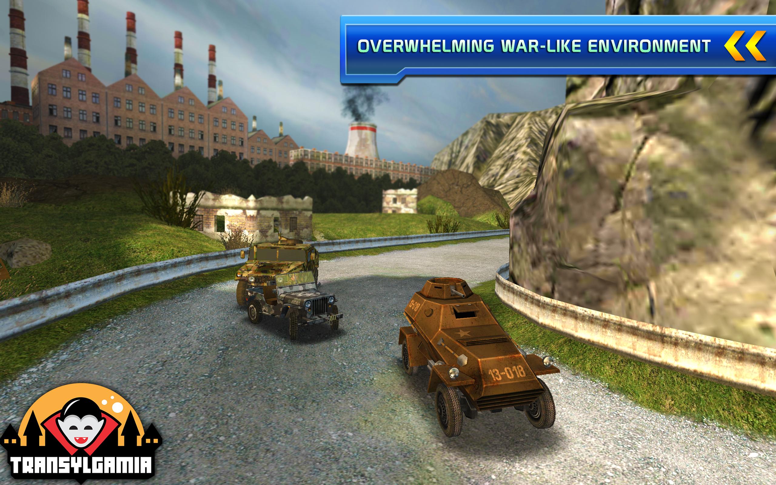 Army War Truck 3D Racer