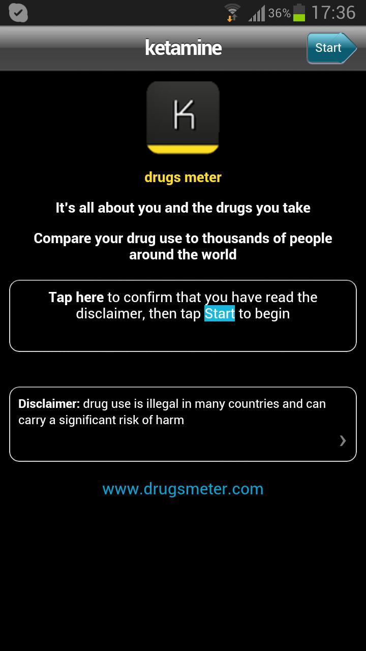 ketamine drugs meter