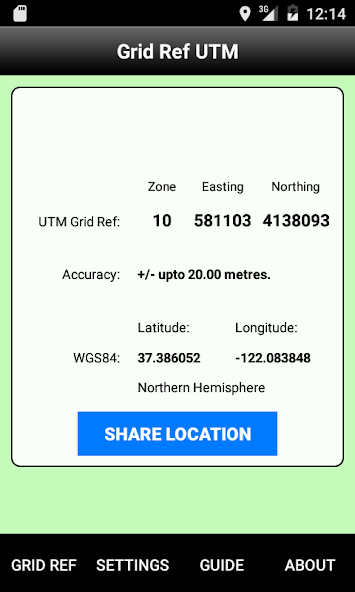 Grid Ref UTM