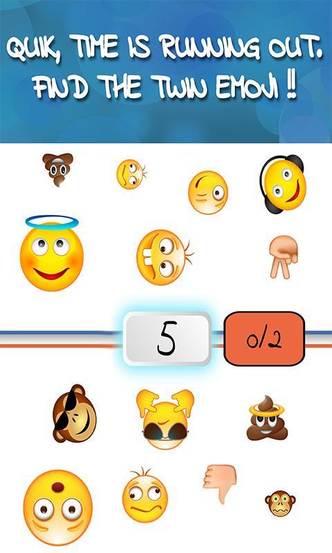 Emoji Matching Pairs Game