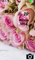 Pink Rose Love lock screen