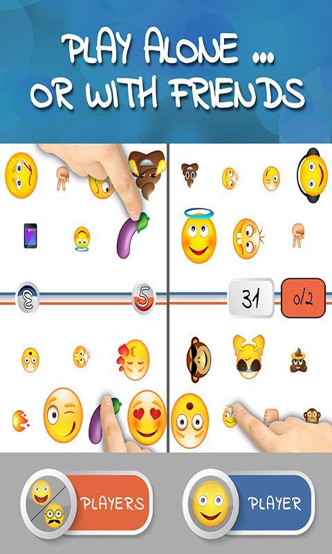 Emoji Matching Pairs Game