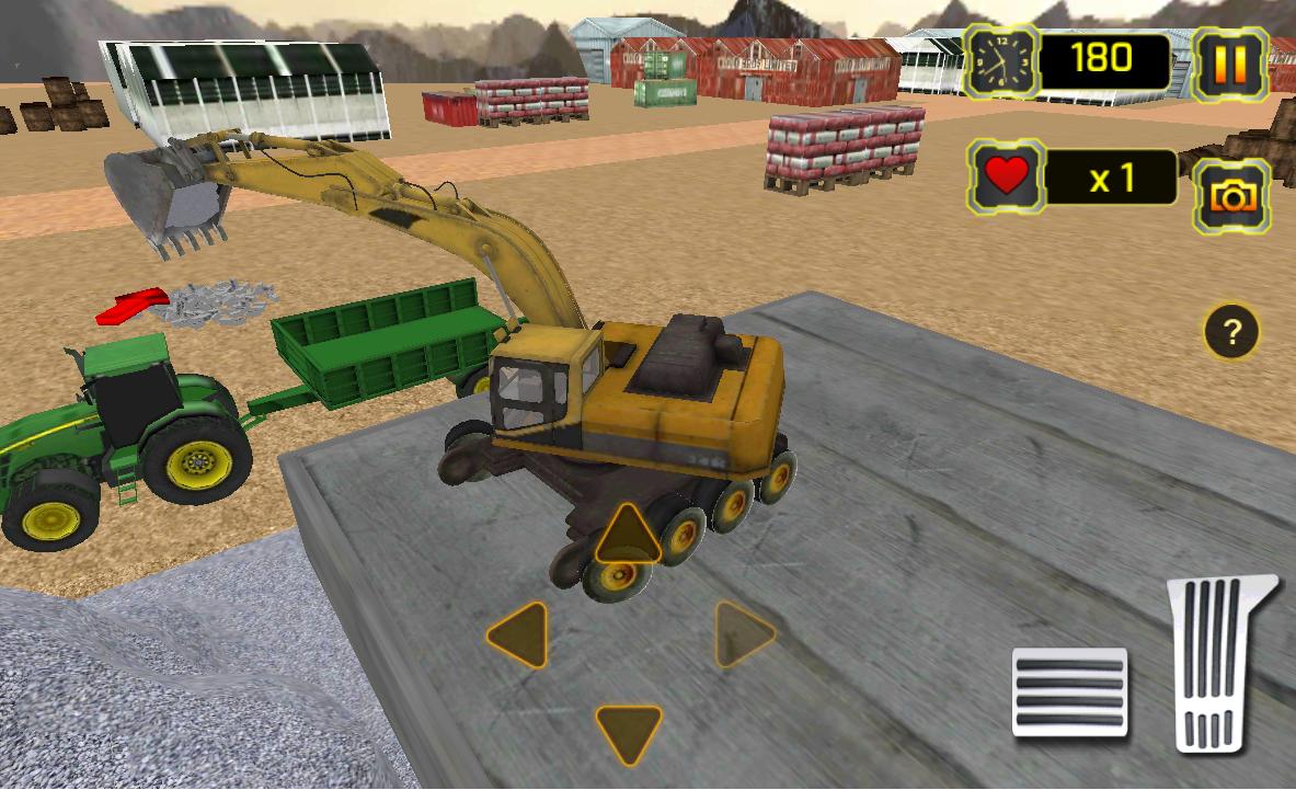 Concrete Excavator Tractor Sim