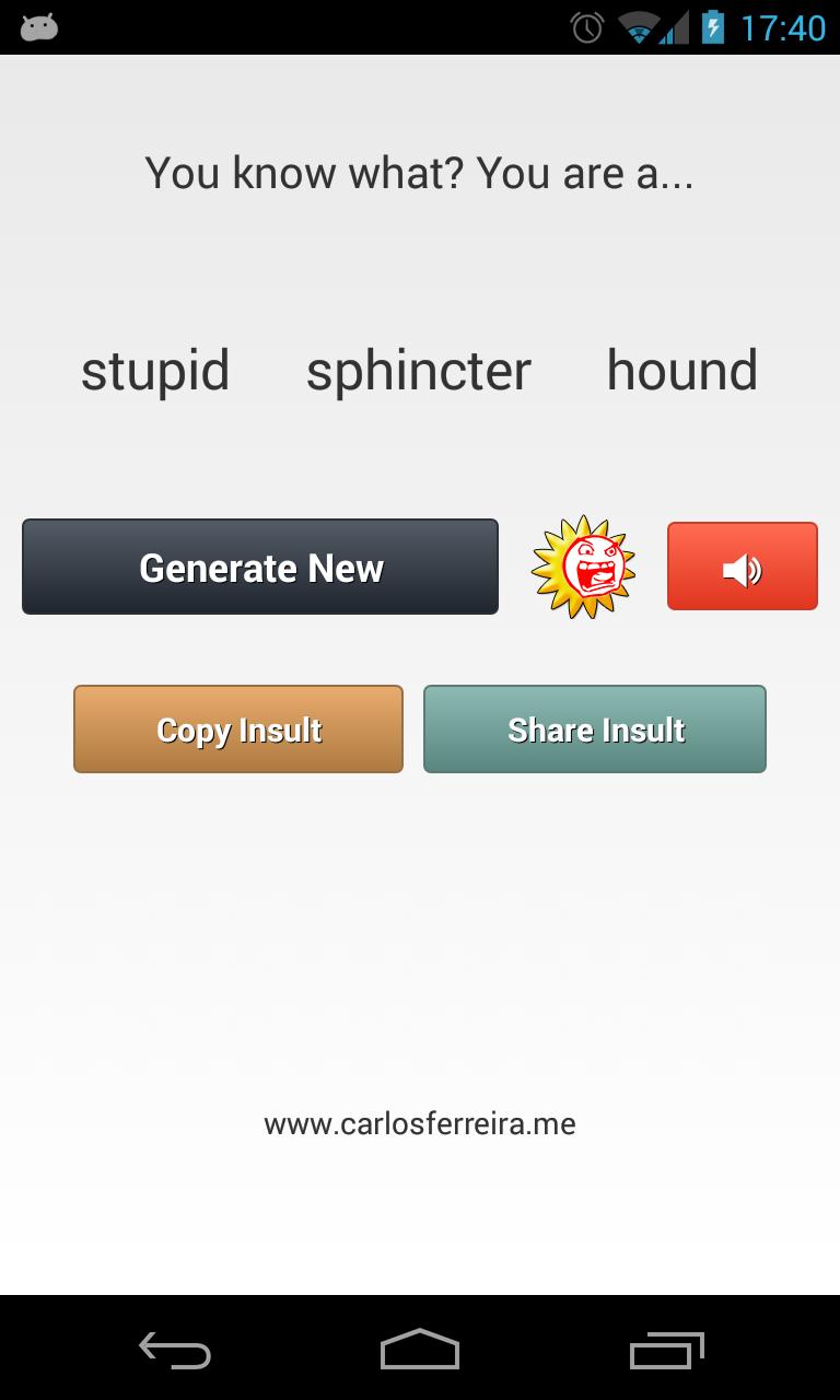 Funny Random Insult Generator