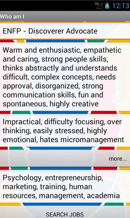 Who am I - Personality Test